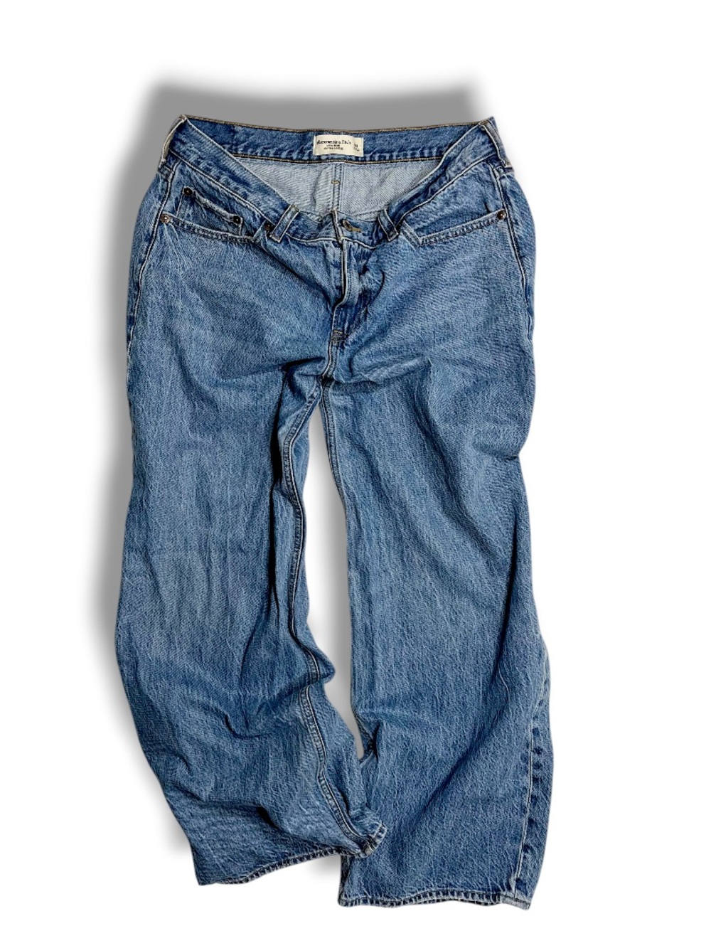 Abercrombie & Fitch Women’s Low Rise Ultra Loose Jean Size 30 Medium Wash